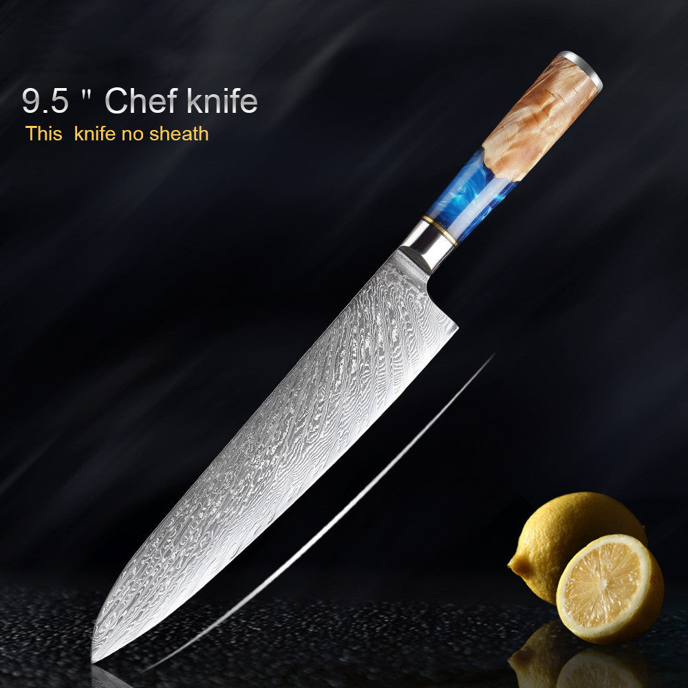 Damascus Kitchen Knife Set Chef's Knife Meat Chopping Knife